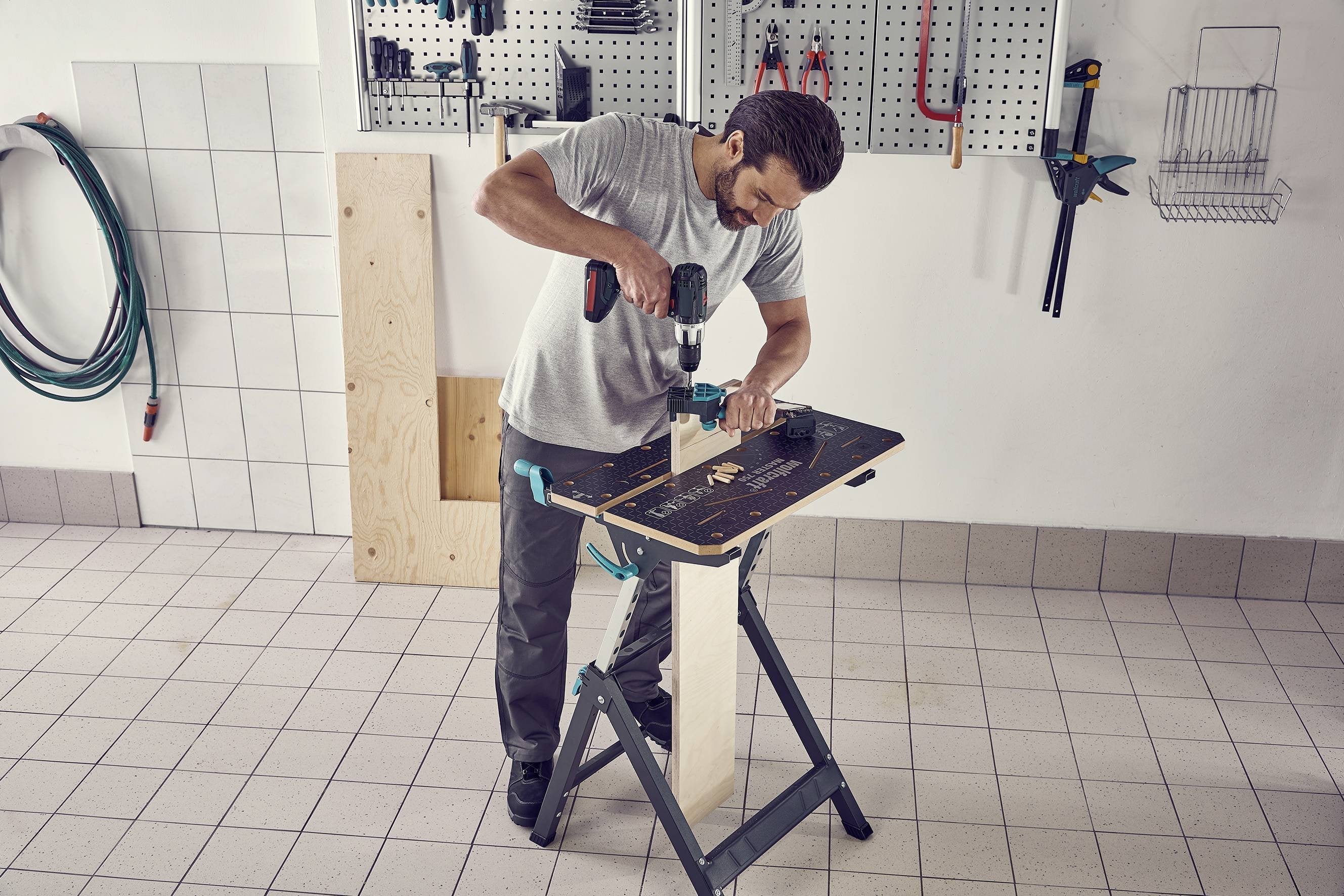 Mesa De Sujeción Y Banco Para Máquinas Master 750 Ergo 6871000 Wolfcraft