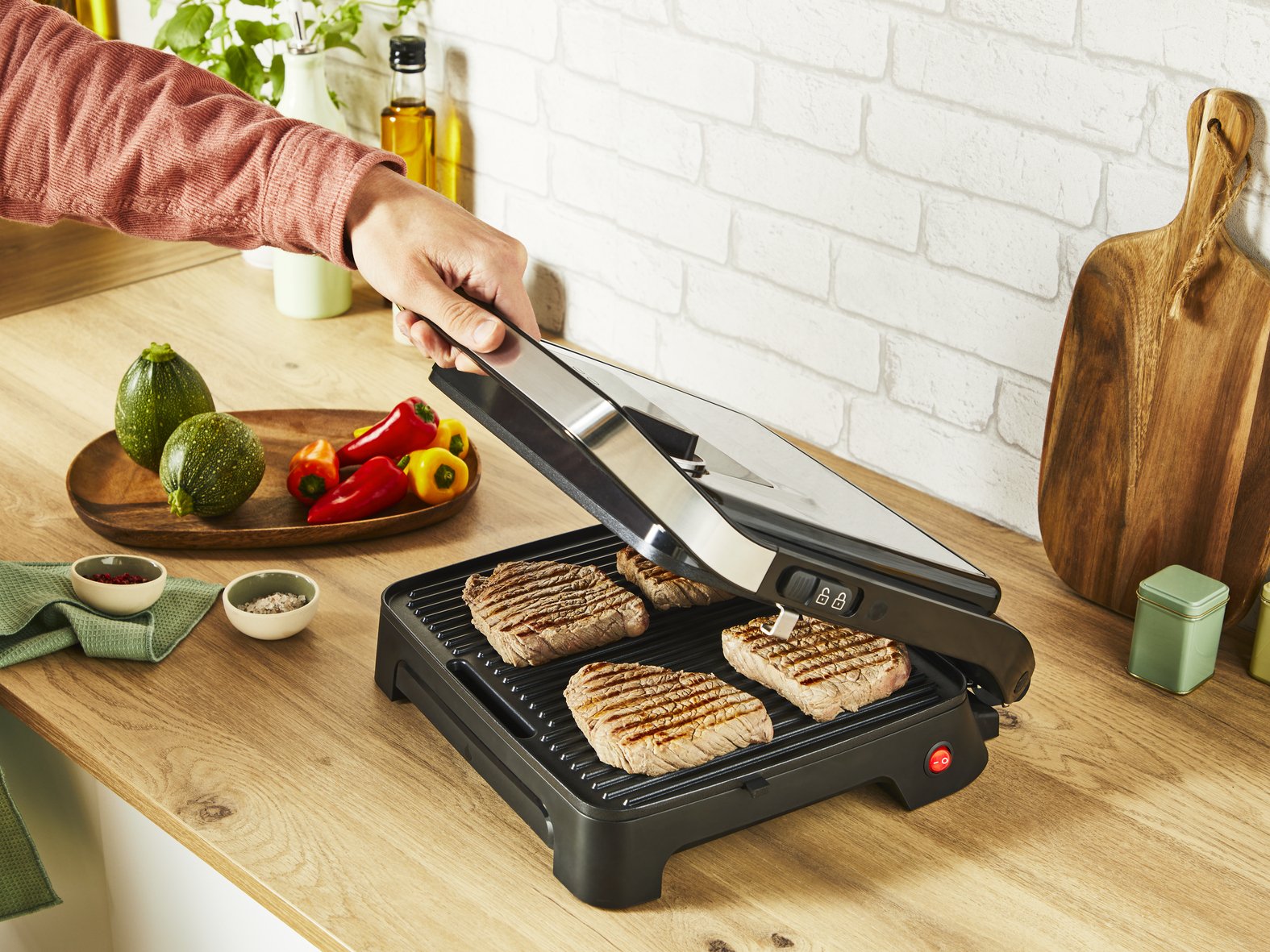 EAN 3045380026230 - Tefal Inicio Adjust GC272D10 parrilla eléctrica de contacto imagen 6