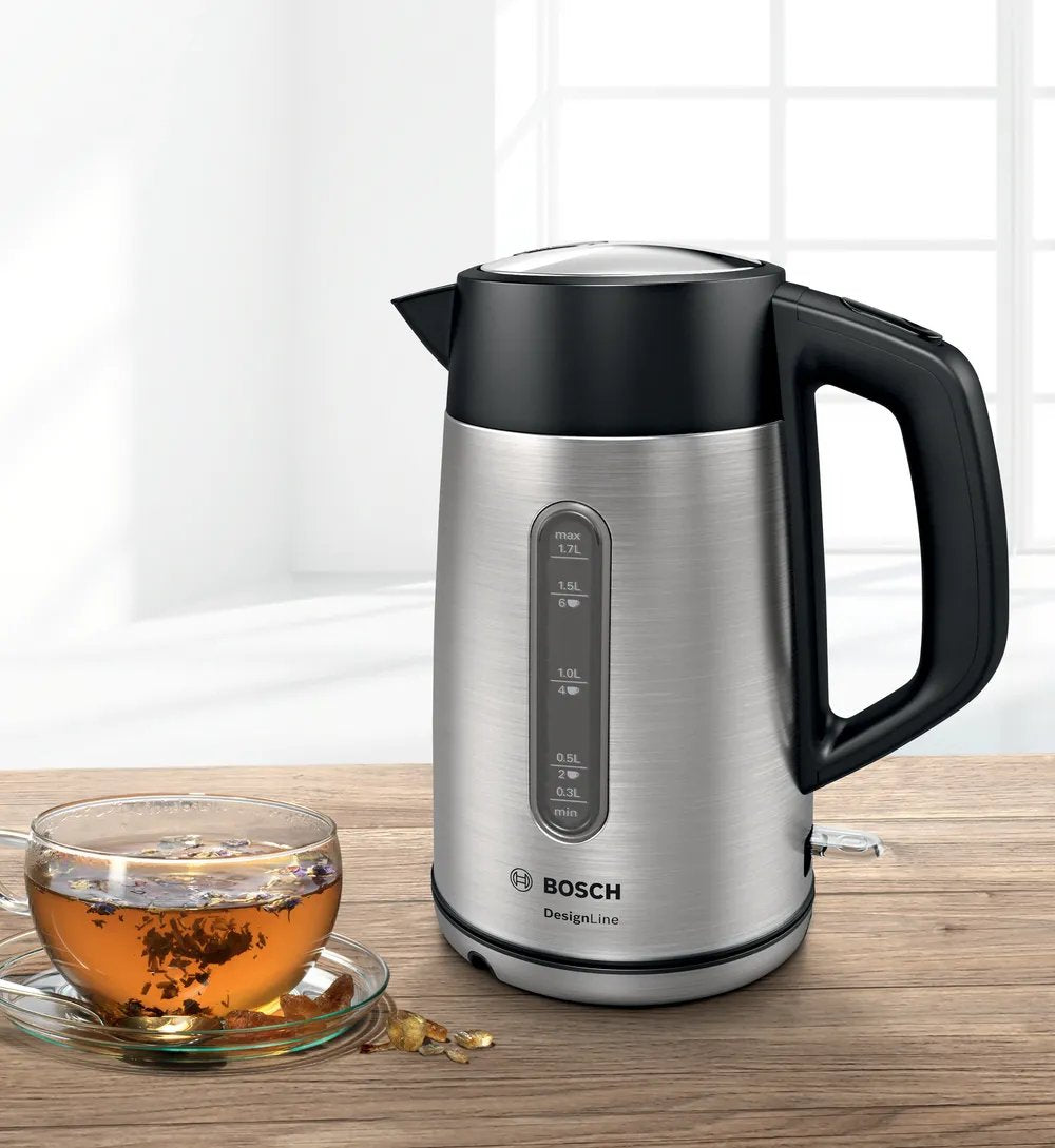 EAN 4242005188062 - Bosch TWK4P440 tetera eléctrica 1,7 L 2400 W Negro, Acero inoxidable imagen 12