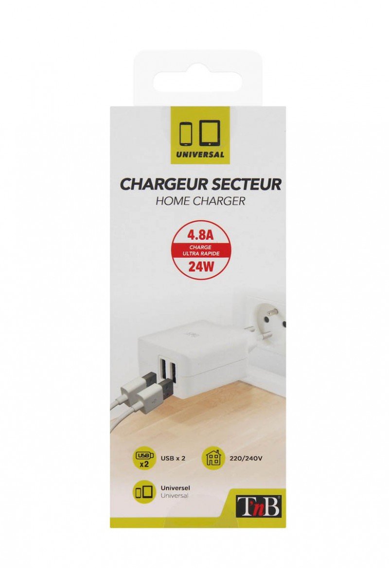 Cargador De Red 2xusb 4.8a Max
