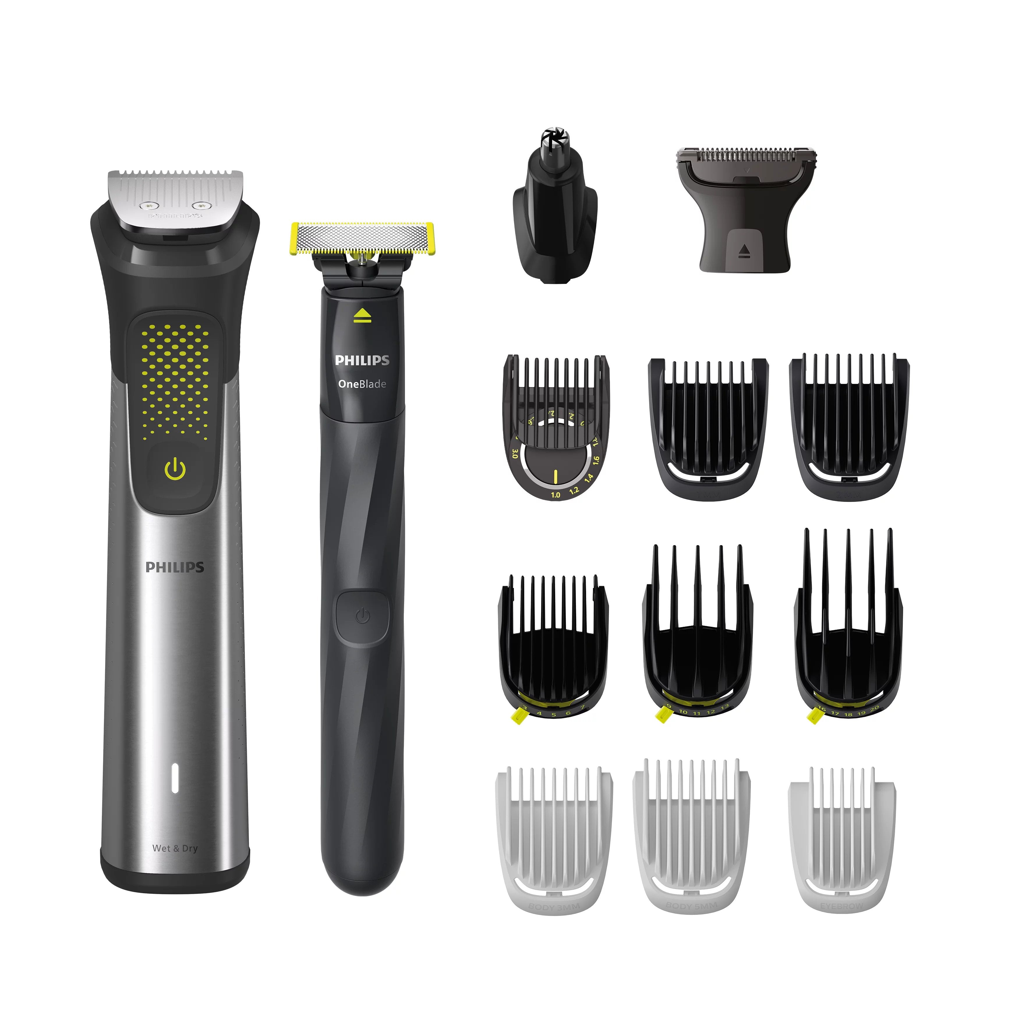 EAN 8720689020480 - Philips MG9552/15 cortadora de pelo y maquinilla Negro, Metálico 27 Níquel-metal hidruro (NiMH) imagen 1