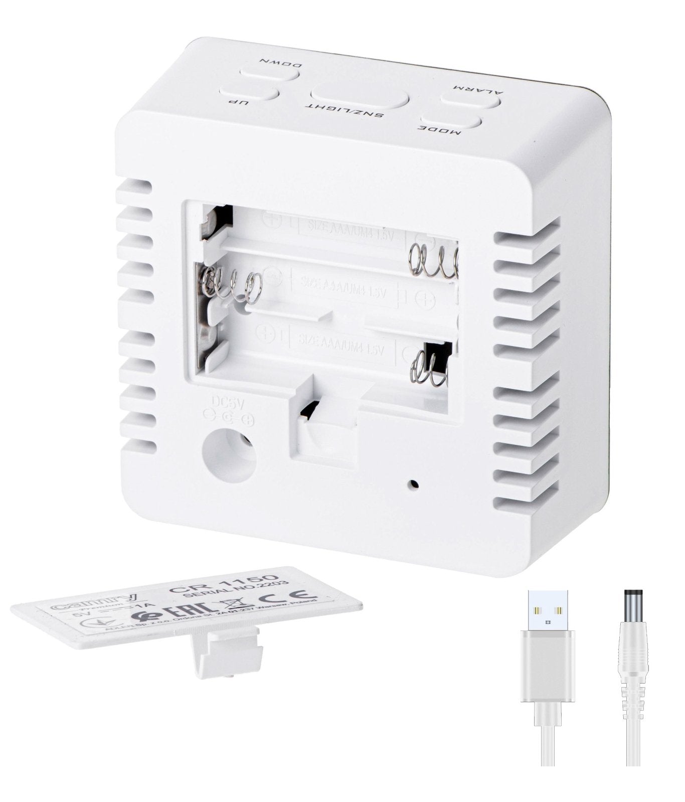 EAN 5903887807975 - Camry Premium CR 1150W despertador Reloj despertador digital Blanco imagen 3