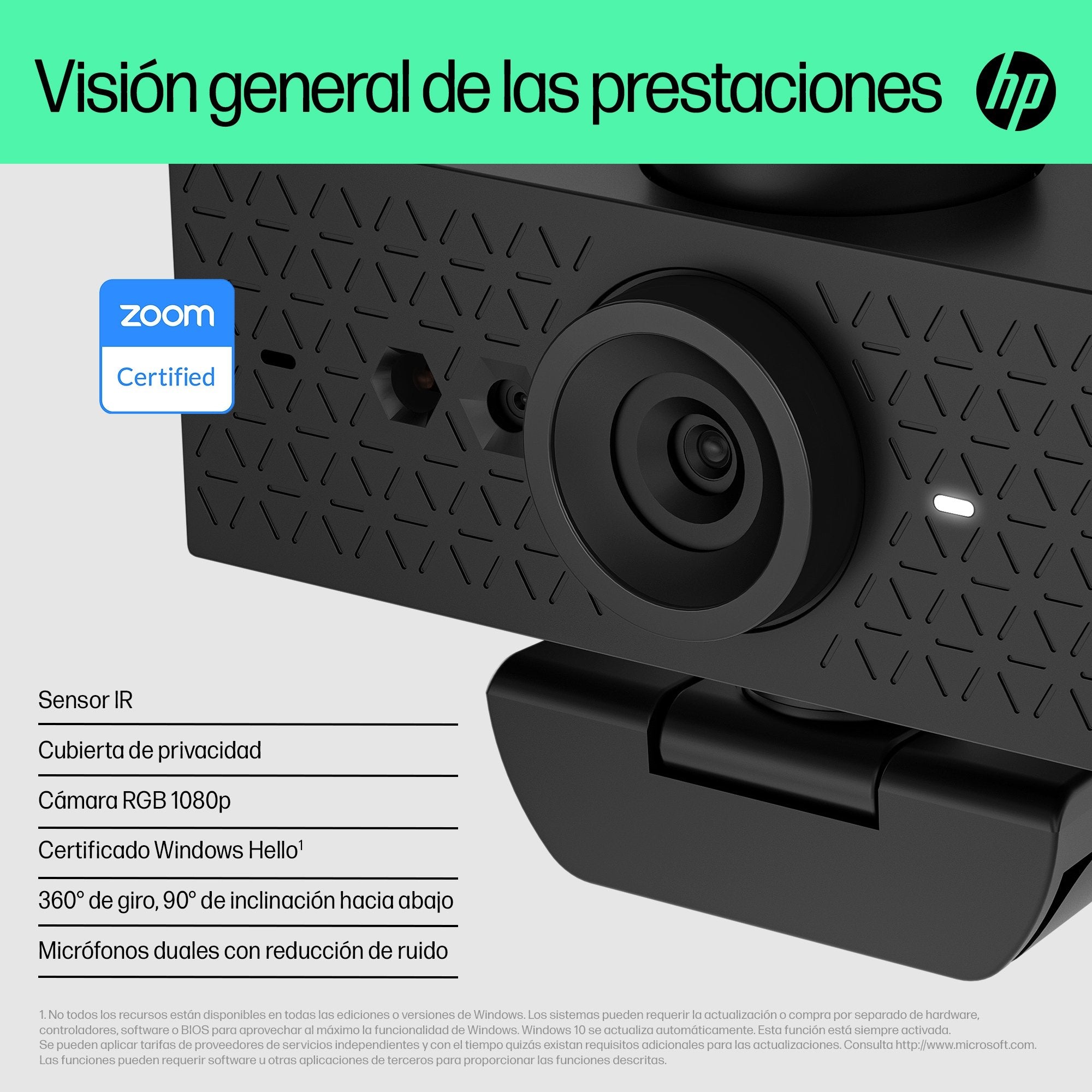 Hp Cámara Web 620 Fhd