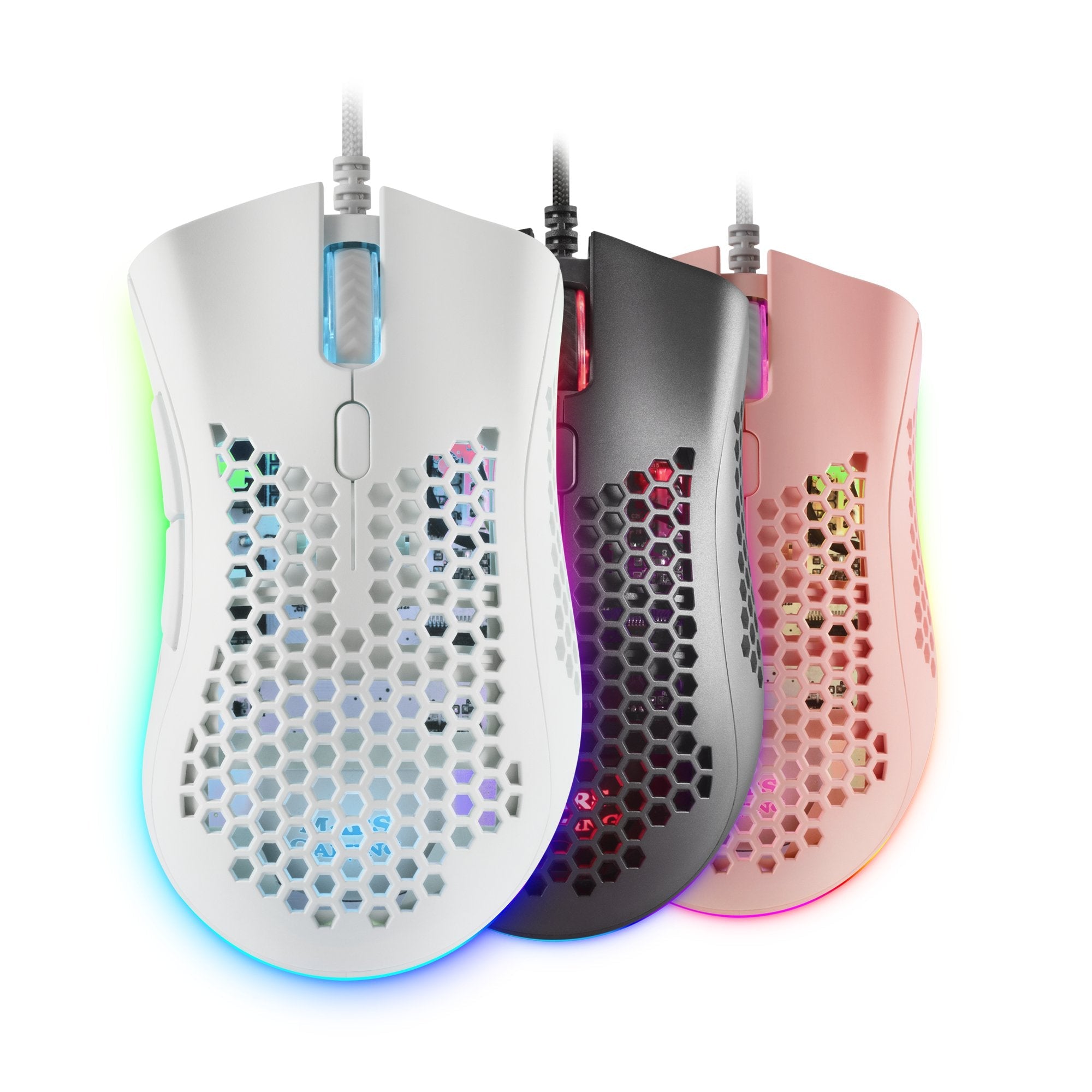 Raton Optico Mmex Rgb White Mars Gaming 32000dpi/Rgb Chroma/7 Botones/Software