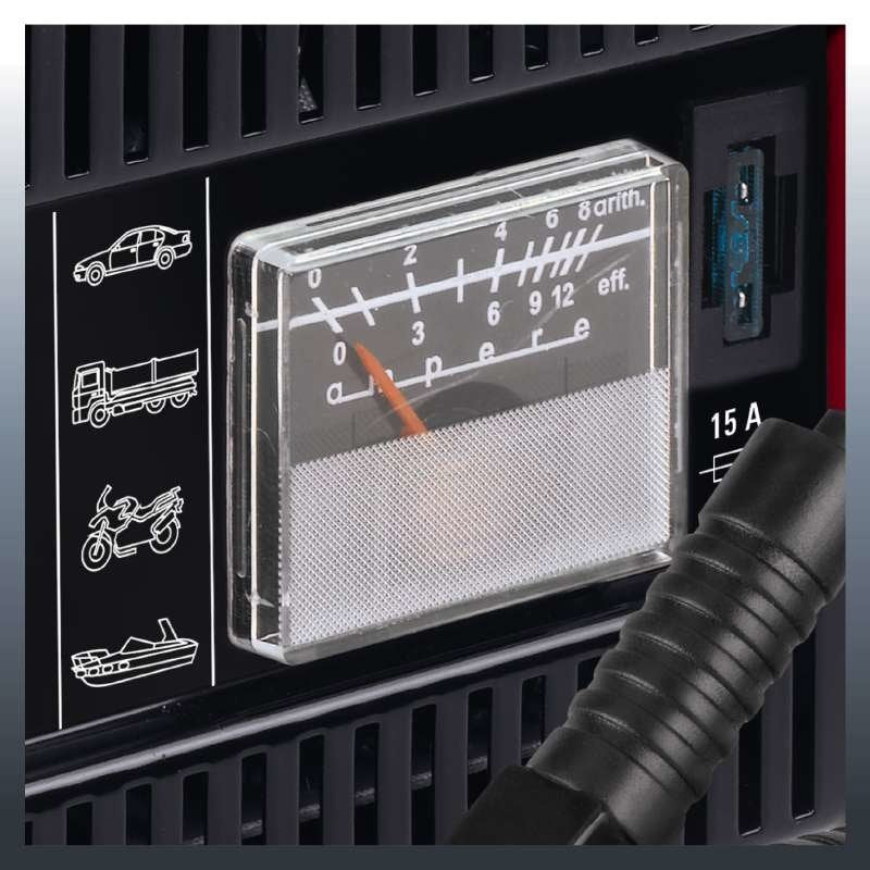 Einhell Cc-Bc 10 E, Cargador Bateria Rojo/Negro