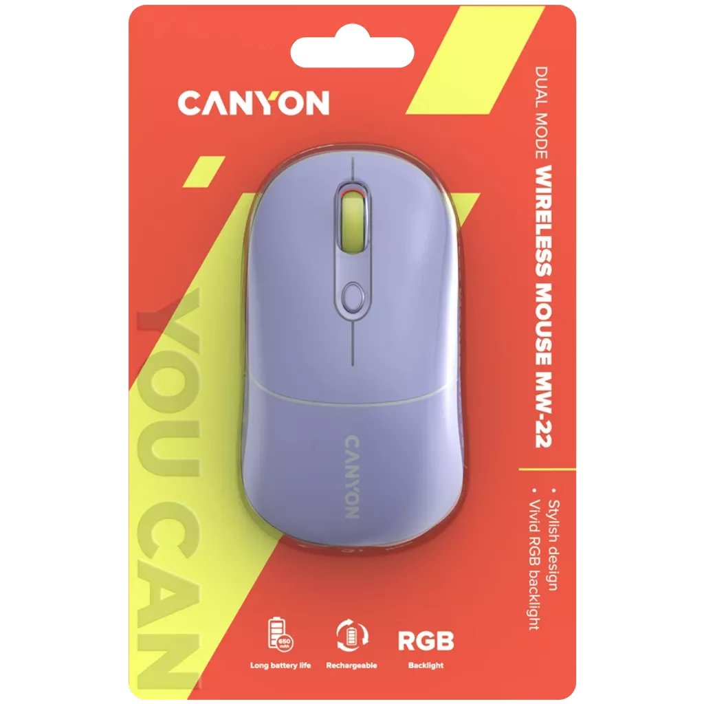 Canyon Raton 2in1 Bt/Inalambrico Mw-22 Lavanda De Montaa