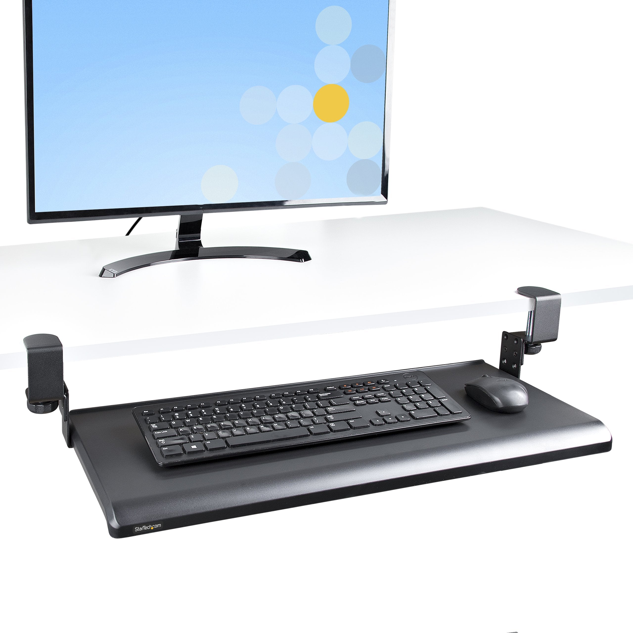 Startech.Com Teclado-Tray-Clamp1 Estacion De Trabajo Sentado O De Pie