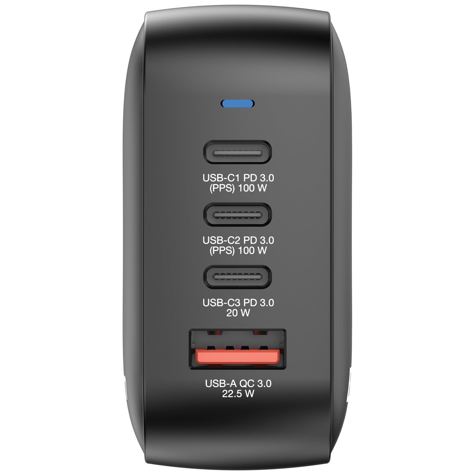 Cargador Verbatim Mini Gan Wall Charger 3xusb Tipo-C 1xusb 100w