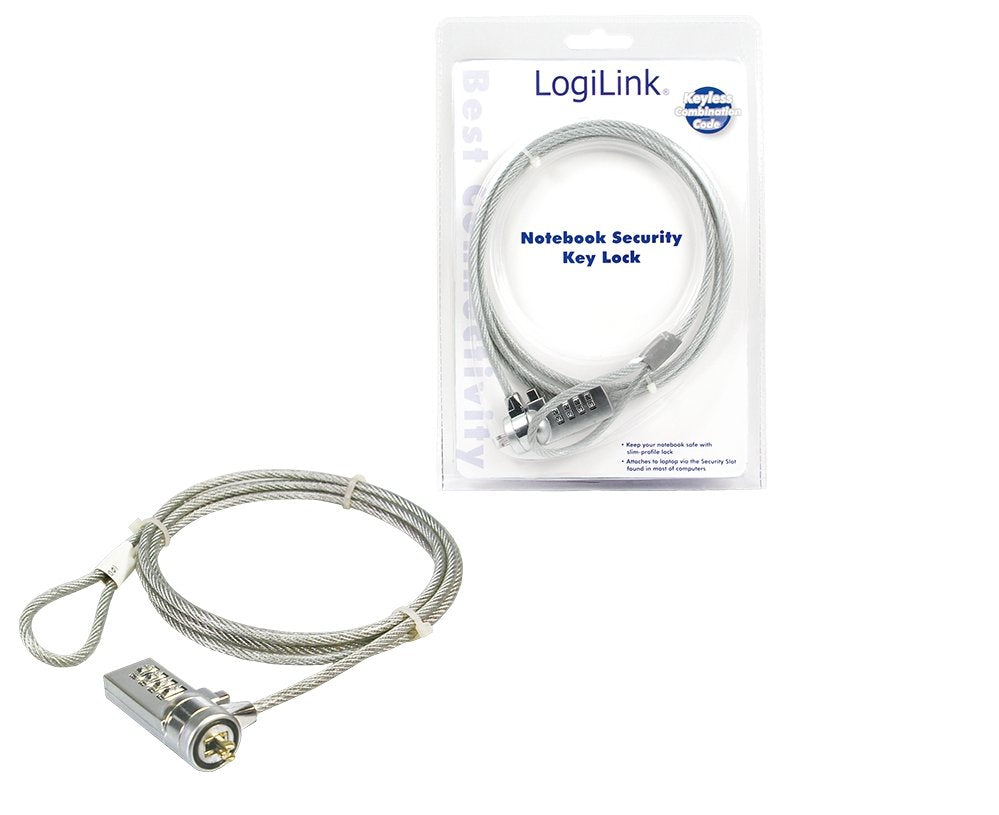 Logilink Cerradura Combinada Para Portátil De 1,5 M