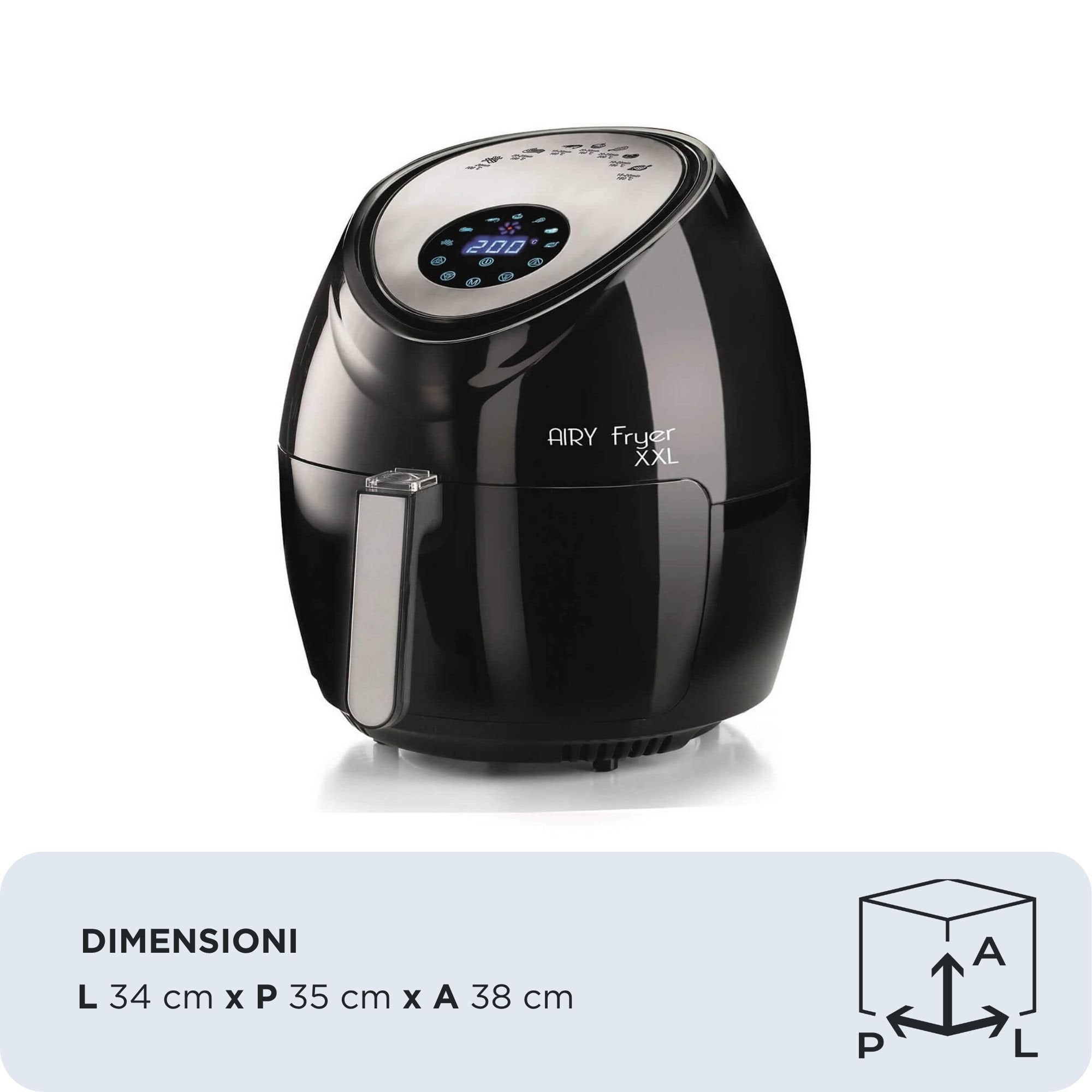 EAN 8003705118416 - Ariete 4618/00 Sencillo 7 L Independiente 1800 W Freidora de aire caliente Negro imagen 2