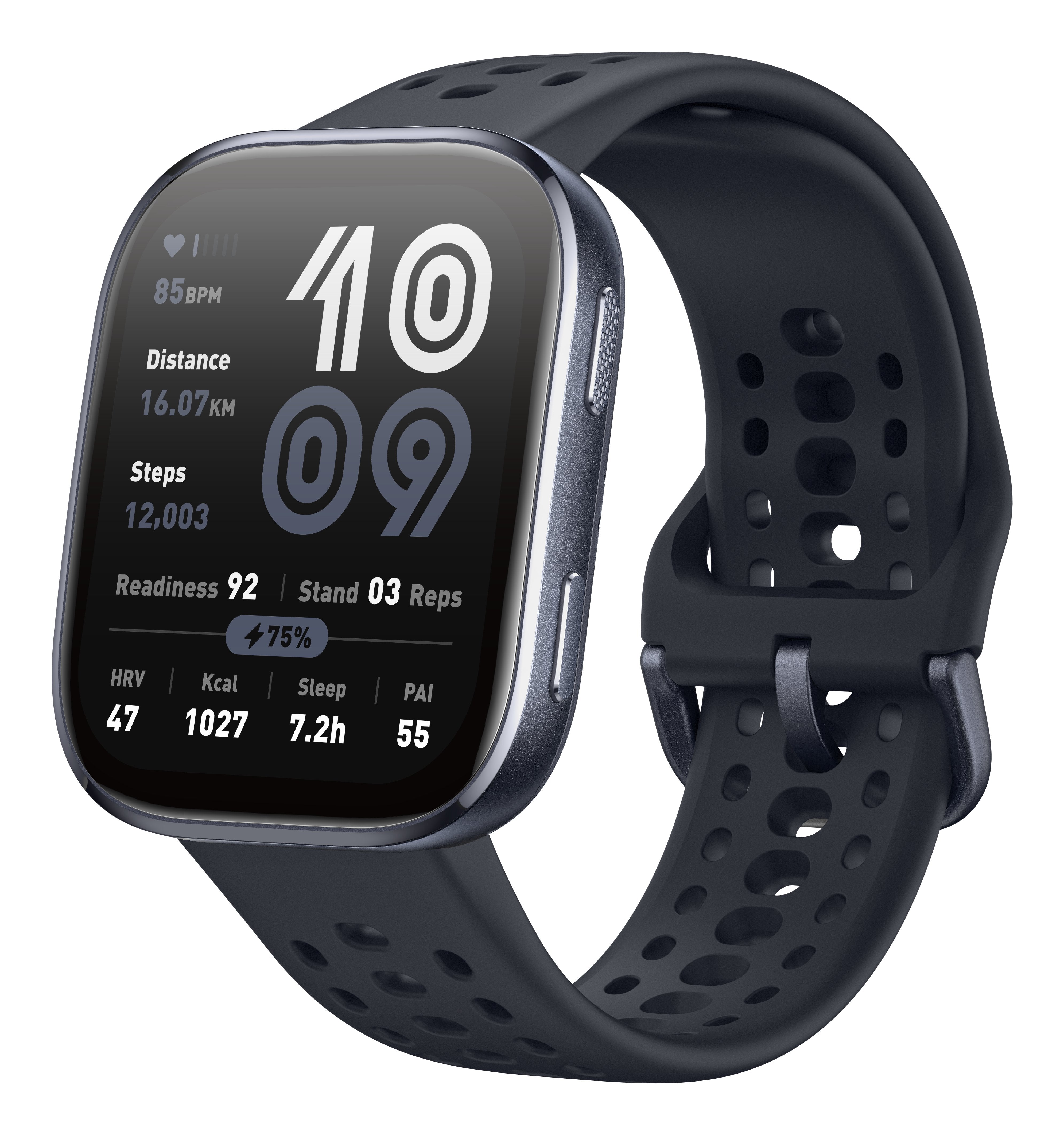 EAN 6970100377842 - Amazfit Bip 6 Black 5 cm (1.97") AMOLED Digital 390 x 450 Pixeles Pantalla táctil Negro GPS (satélite) imagen 3