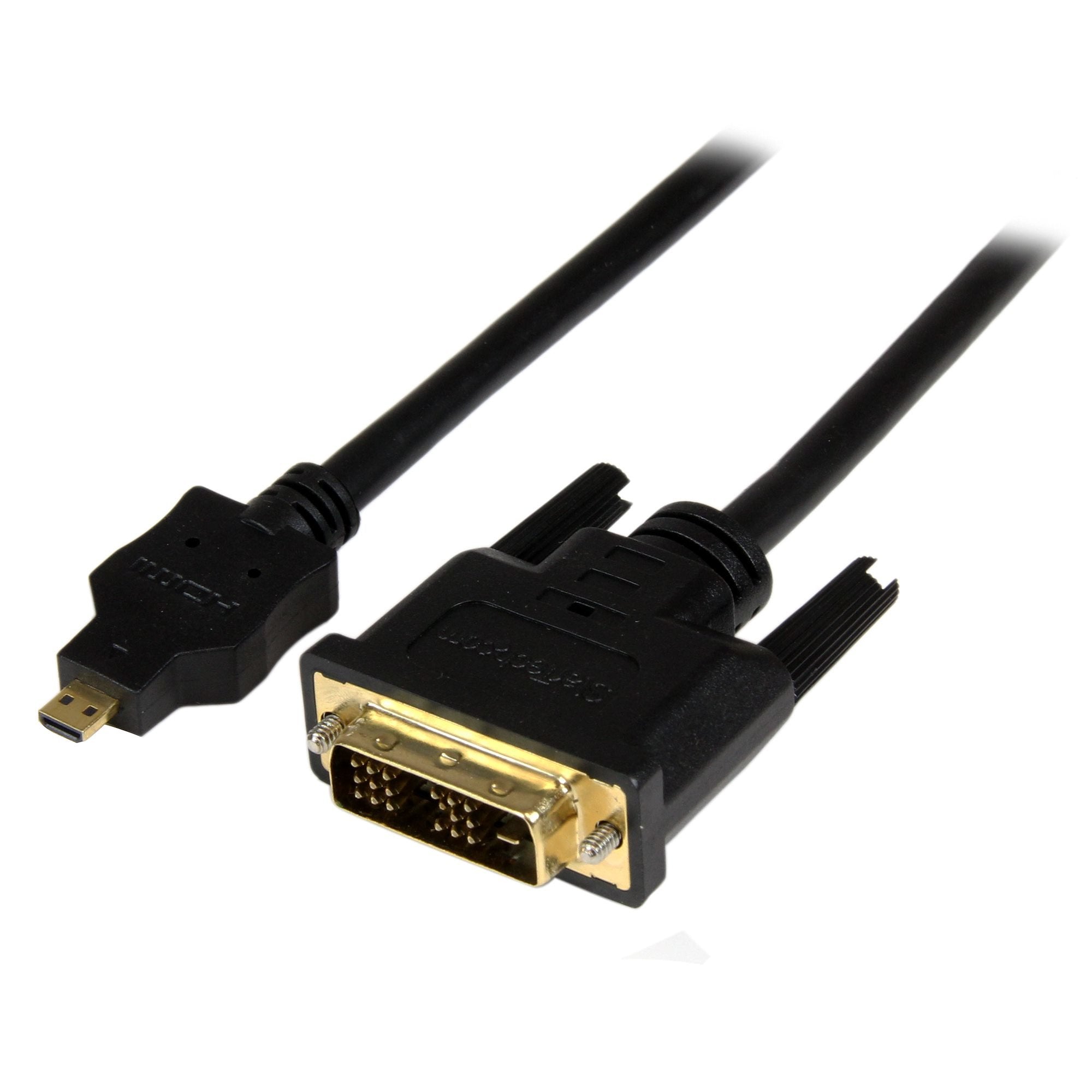 EAN 0065030853163 - StarTech.com HDDDVIMM1M adaptador de cable de vídeo Micro-HDMI Negro imagen 1