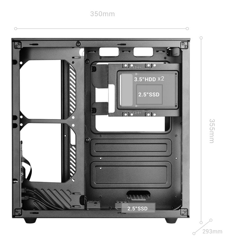 EAN 8435693113409 - Mars Gaming MC-INFINIOLITE Midi Tower Negro imagen 6