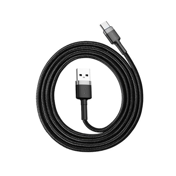 Cable Carga Rápida Usb Tipo C 1m 3a Gris Y  Baseus