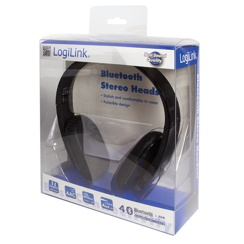EAN 4052792028911 - LogiLink BT0030 auricular y casco Auriculares Inalámbrico Diadema Llamadas/Música Bluetooth Negro imagen 2