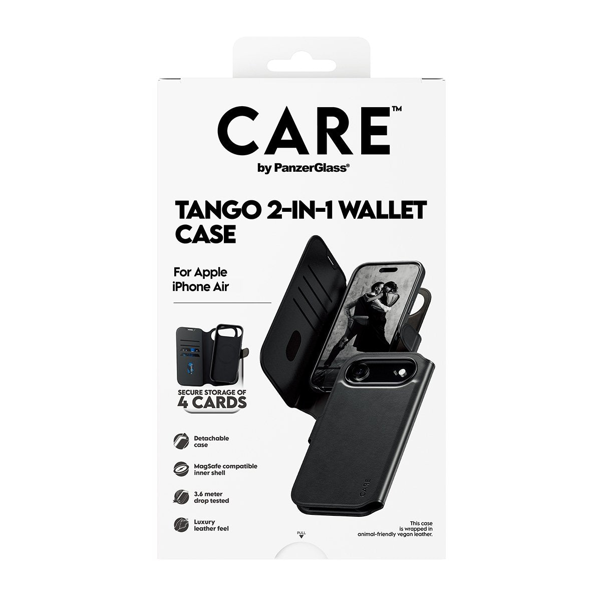 EAN 5715685026768 - PanzerGlass CARE™ by ® Tango 2-in-1 Wallet Case w. MagSafe iPhone Air funda para teléfono móvil Negro imagen 3