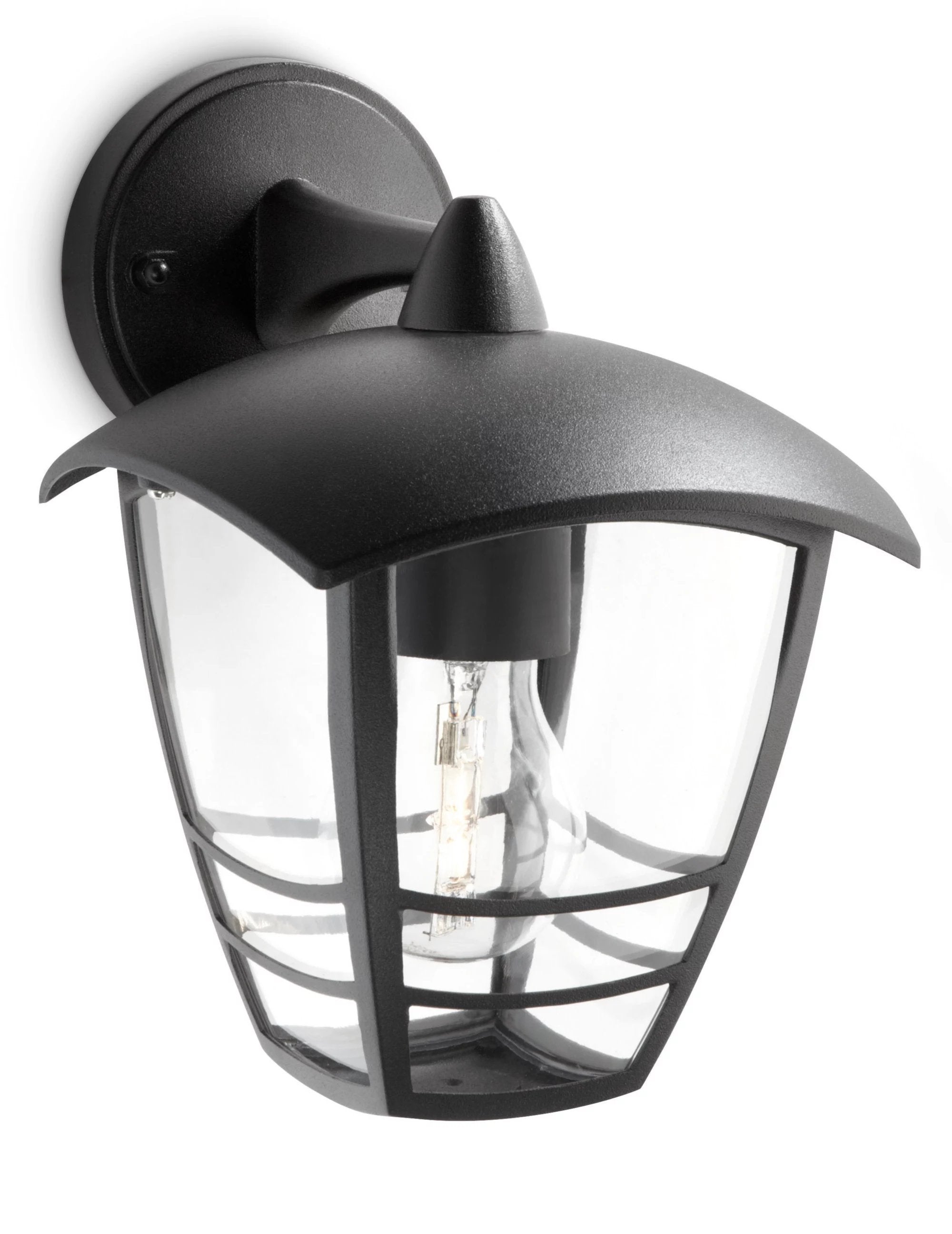 Aplique Exterior Pared Inv. 1x60w Negro Mod. Creek Philips