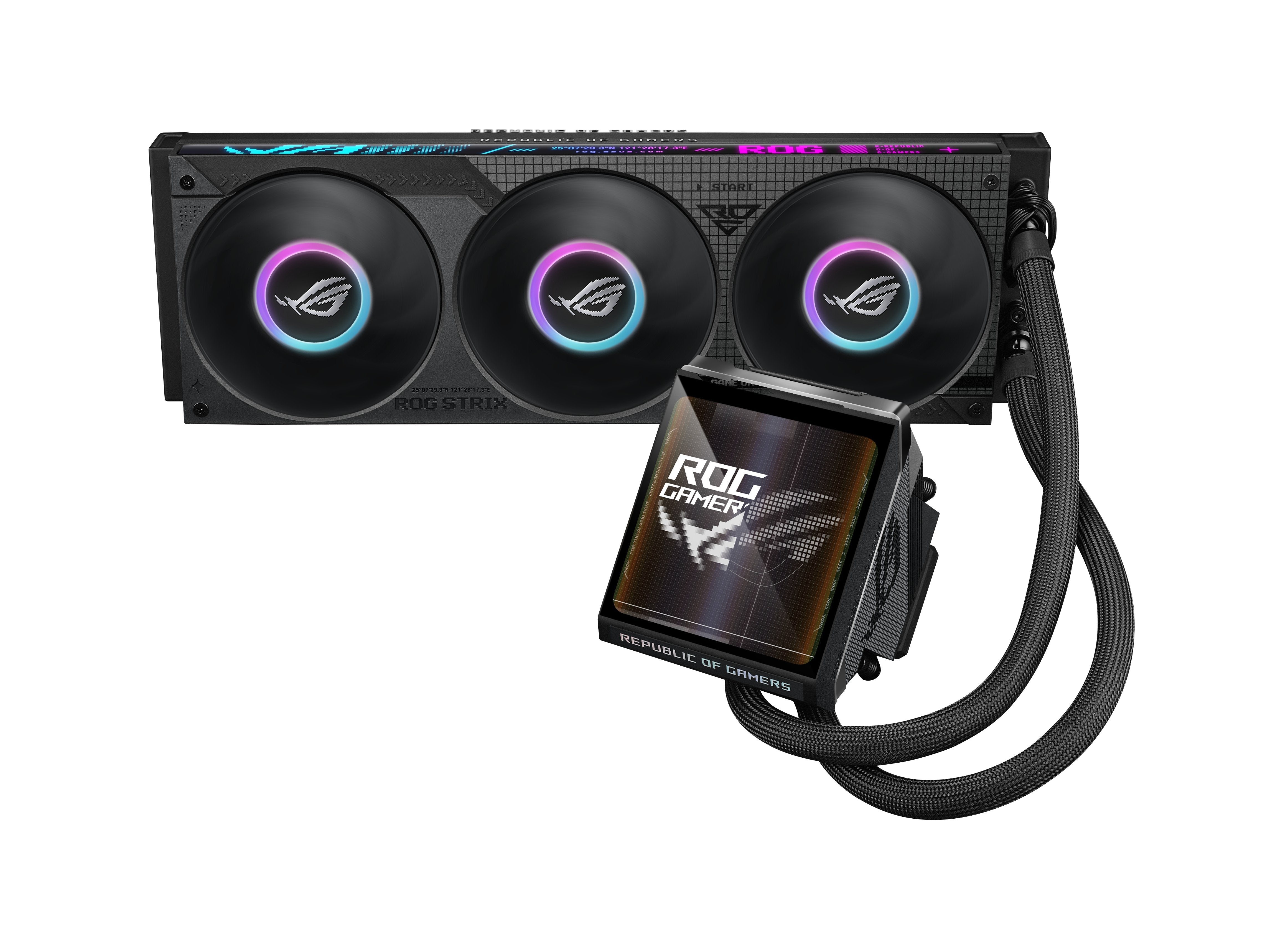 Refrigeración Liquida Cpu  Asus Rog Mrix Lc Iv 360 Argb Lcd Negro
