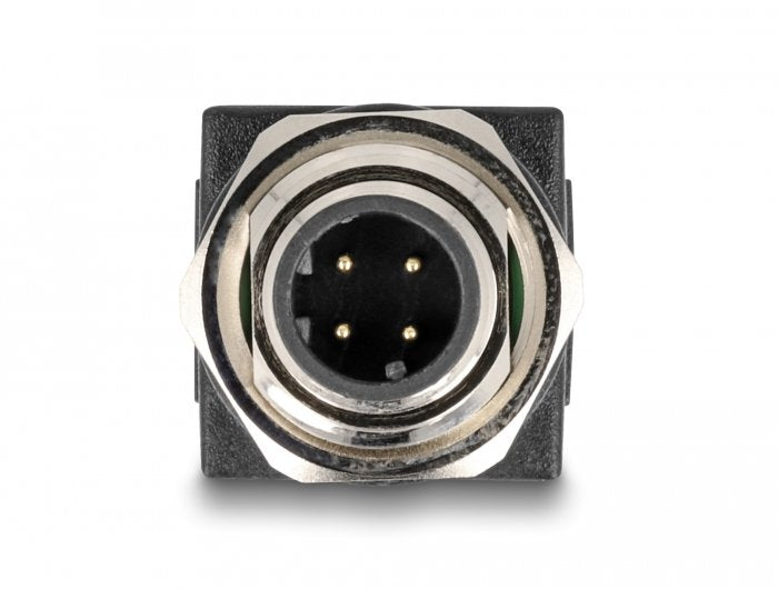 Delock M12 Adaptador D-Kodiert 4 Pin Macho A Rj45