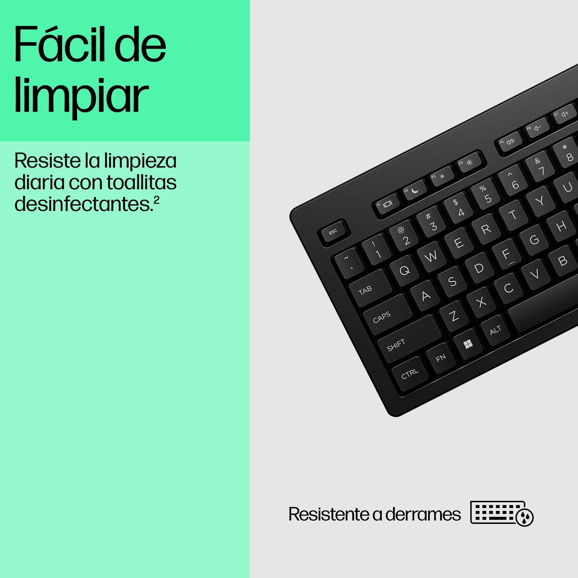 EAN 195161008061 - HP 125 USB Wired Keyboard teclado Negro imagen 6