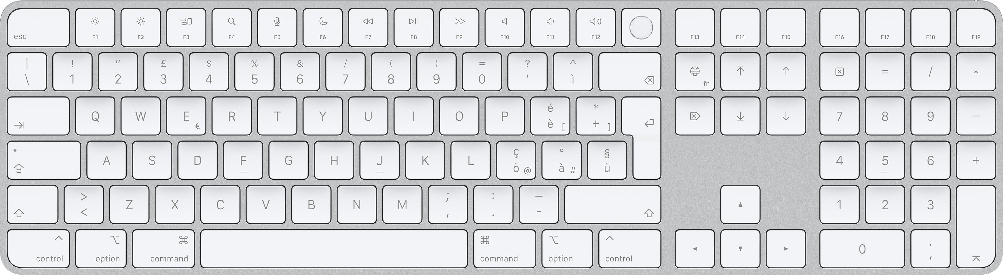 Magic Keyboard With Touch Id And Numeric Keypad For Mac Computers With Apple Silicon   Italian