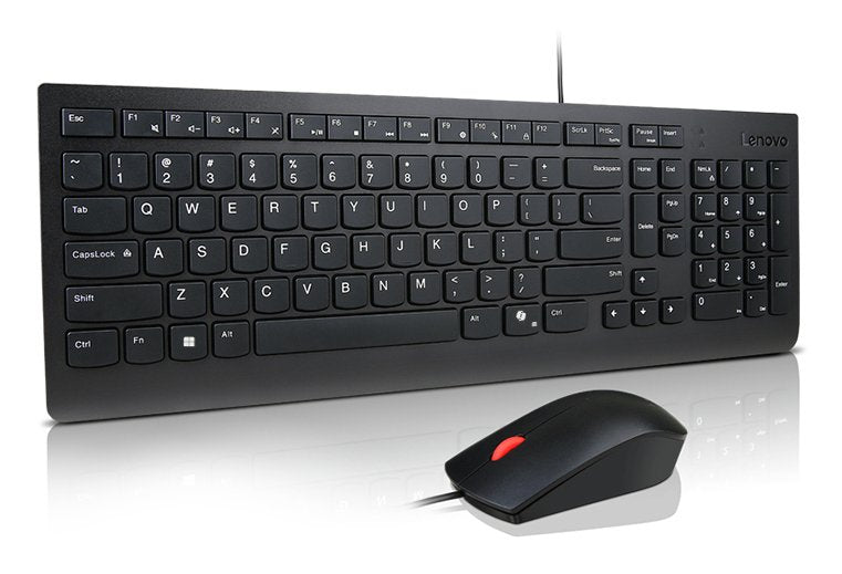 EAN 0195892115328 - Lenovo Essential Wired Combo Black US Euro teclado Ratón incluido Universal USB Negro imagen 2