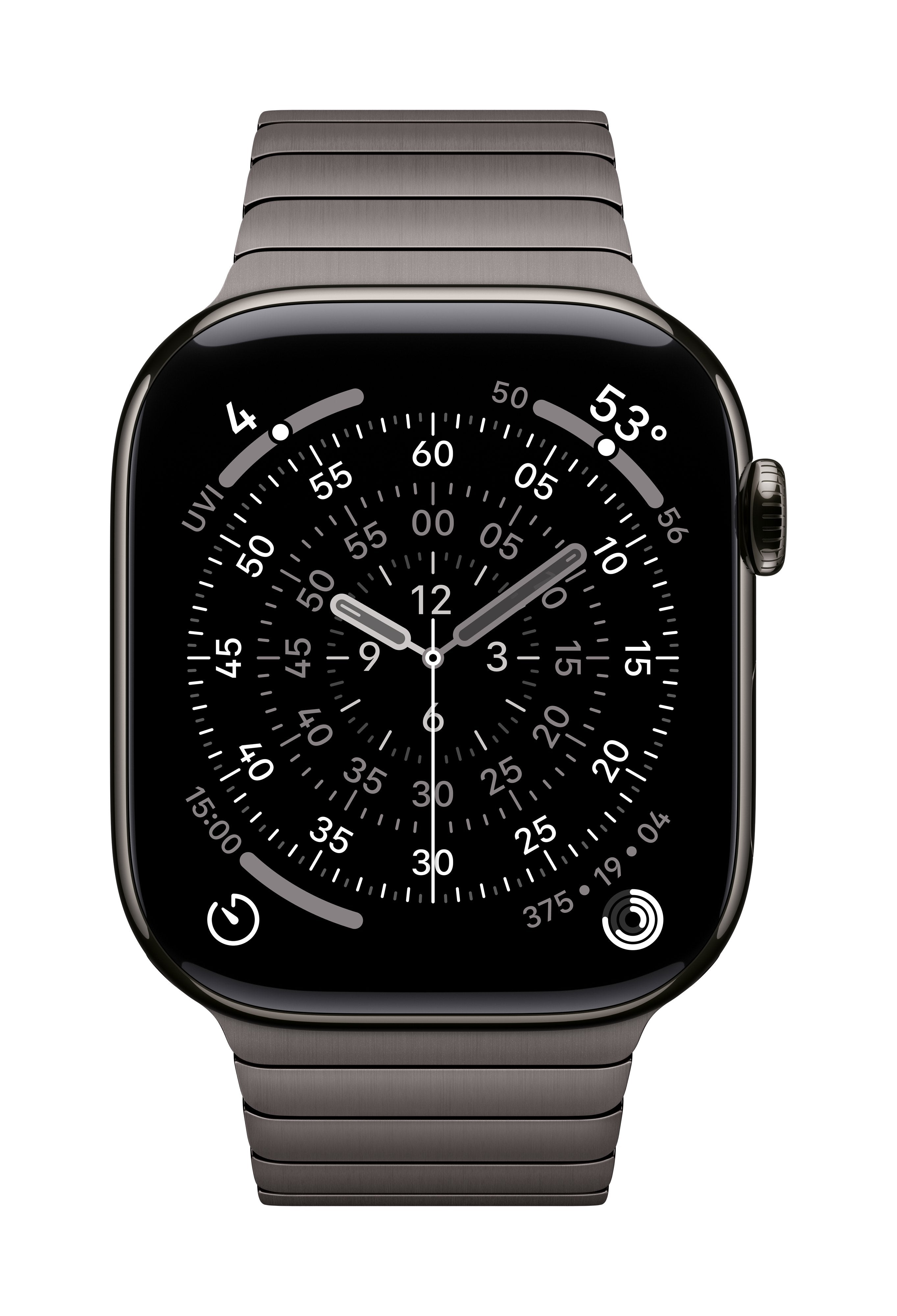 EAN 0195949658341 - Apple MXMK3ZM/A Accesorios para dispositivos vestibles inteligentes Grupo de rock Gris Acero inoxidable imagen 1