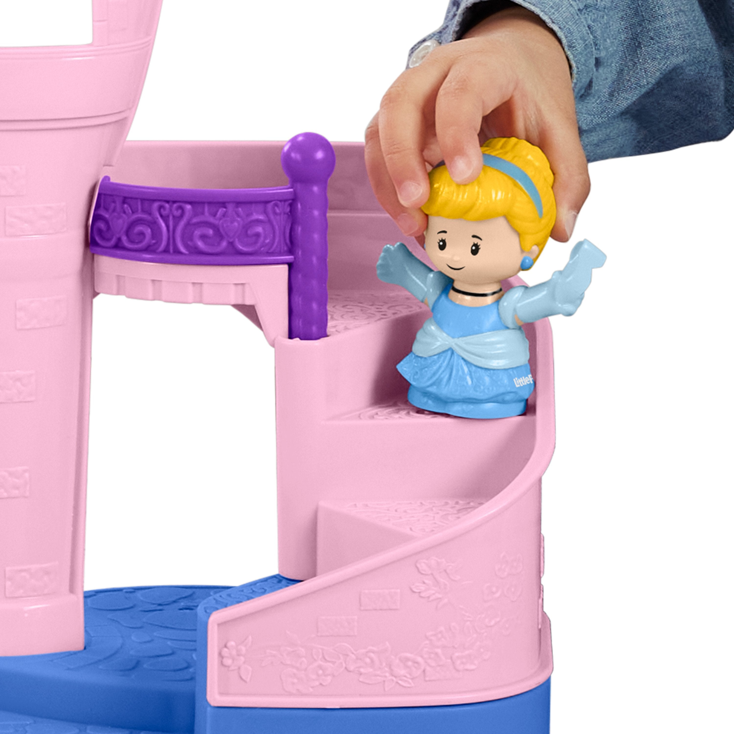 Fisher-Price - Disney Princess Little People, Conjunto De Juego Magical Lights & Dancing Castle, Bebés +1 Año (Mattel Hnd55)