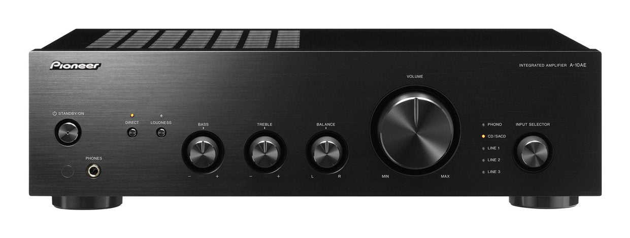 Pioneer A-10ae Negro Amplificador Integrado 2x50w Con Direct Energy Desing Y Entrada Phono Mm