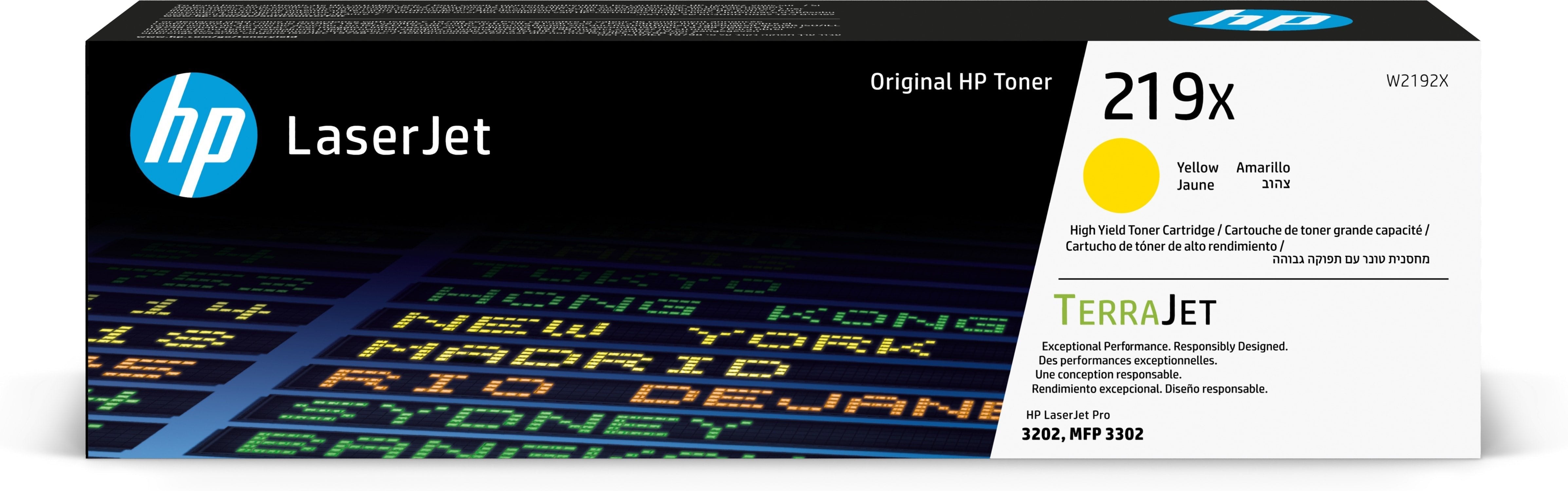 EAN 0195161016318 - HP 219X Ylw LaserJet Toner Cartridge cartucho de tóner 1 pieza(s) imagen 1