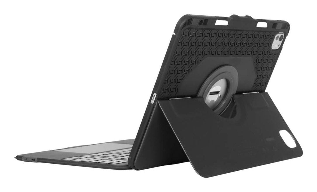 Targus Versavu Caja De Teclado Y Folio (Caja Del Teclado) Con Panel Táctil Retroiluminación Inalámbrico Bluetooth 5.0 Qwerty Reino Unido Negro Para Apple 13-Inch Ipad Pro (M4)