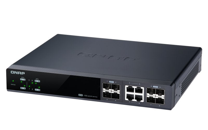 Qnap Qsw-M804-4c Managed Switch 8 Port Of 10gbe Port Speed 4 Port Sfp+ 4 Port Sfp+/ Nbase-T