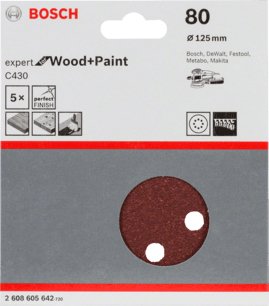 EAN 3165140171267 - Bosch 2 608 605 642 accesorio para lijadora 5 pieza(s) Hoja lijadora imagen 2