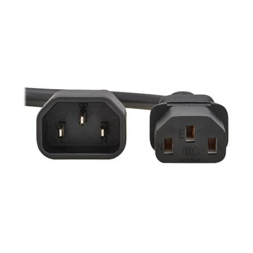 Eaton Tripp Lite Pdu Power Cord C13 To C14 10a 250v H05vv-F 2m Black