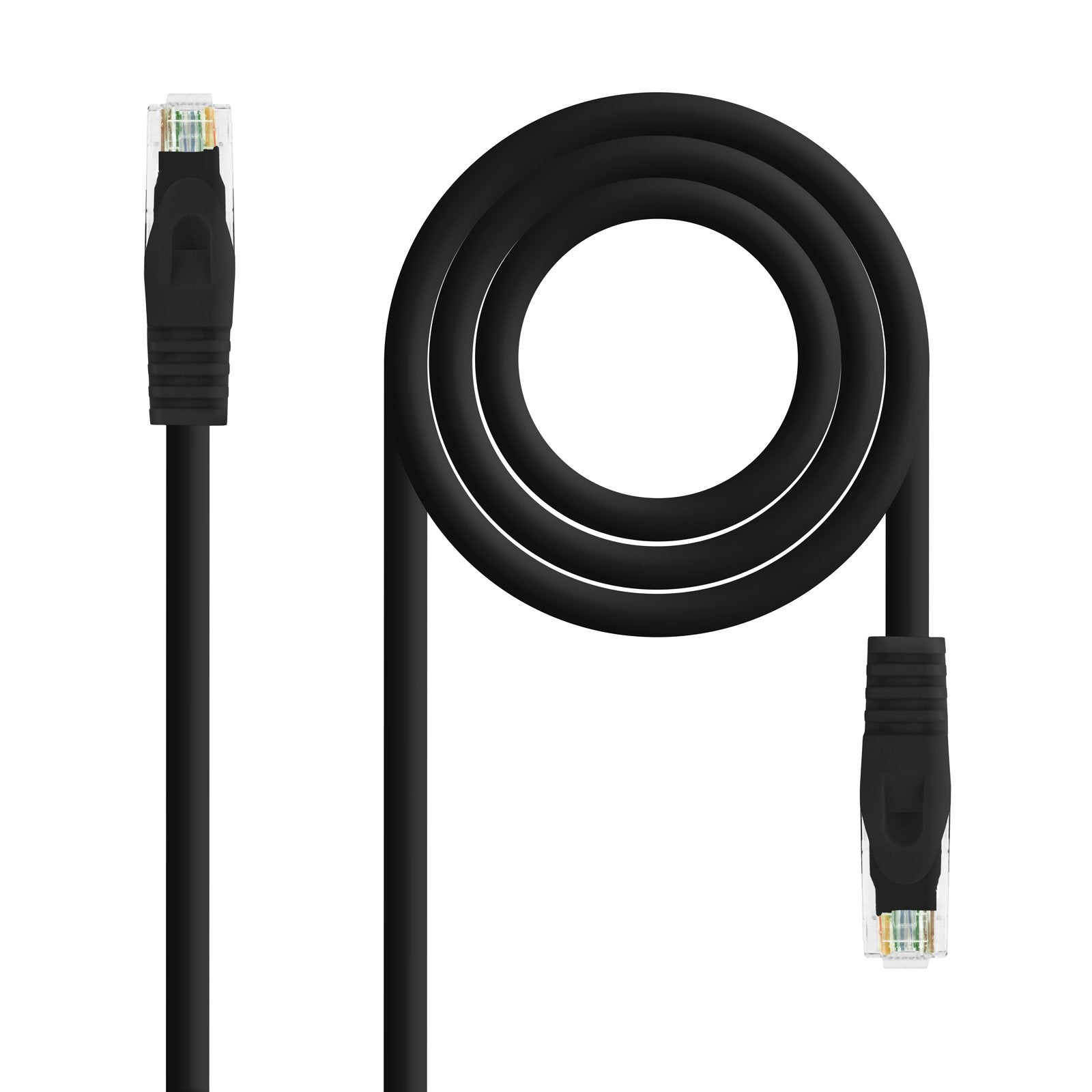 EAN 8433281011083 - Nanocable 10.20.1800-L25-BK cable de red 0,25 m Cat6a U/UTP (UTP) imagen 1