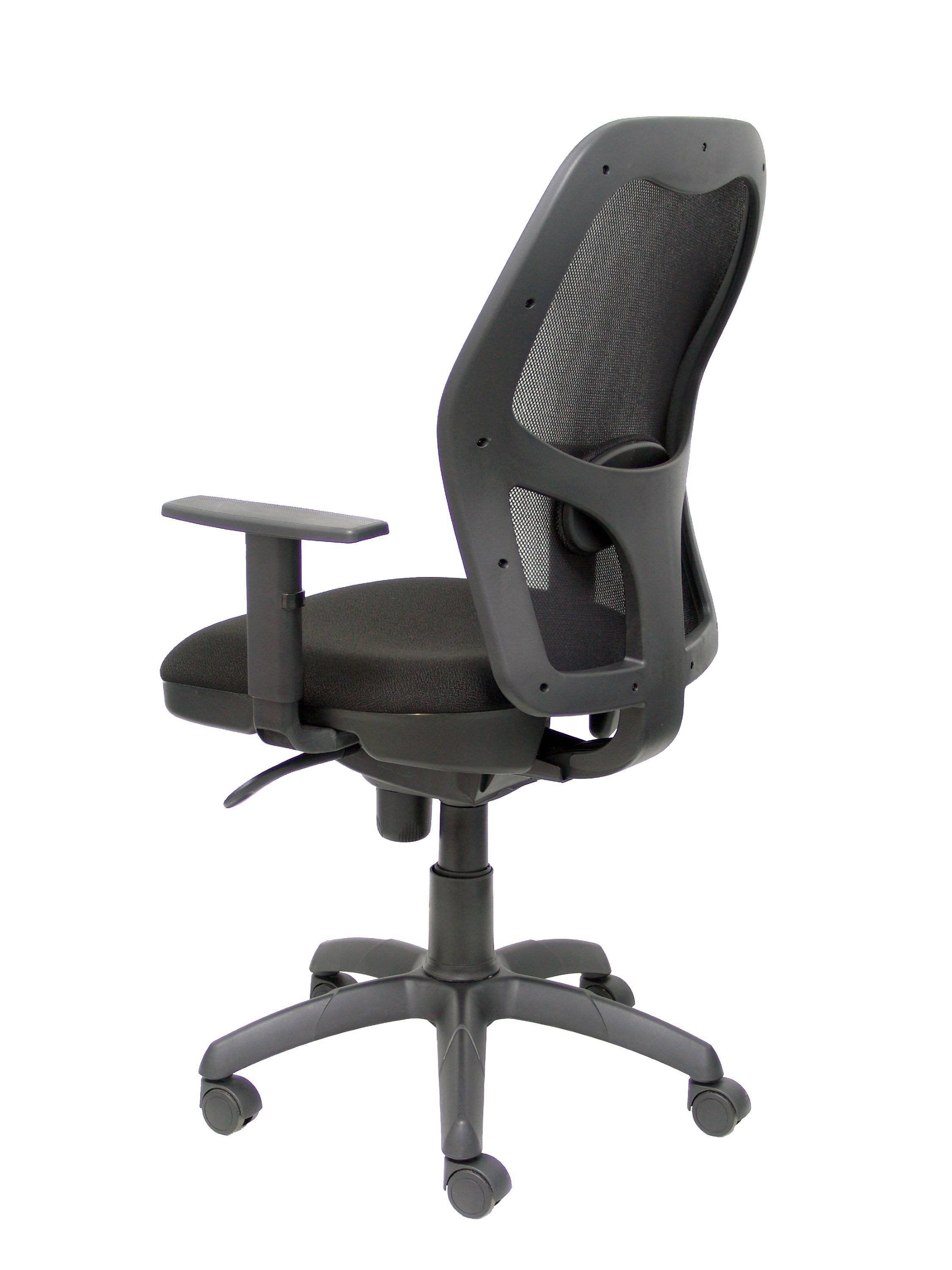 Silla Jorquera Malla Negra Asiento Bali Negro