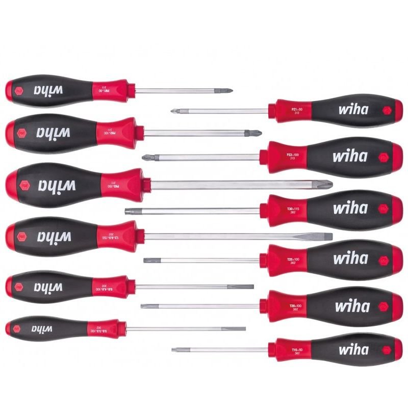 Wiha Juego De Destornilladores Softfinish, 12 Piezas