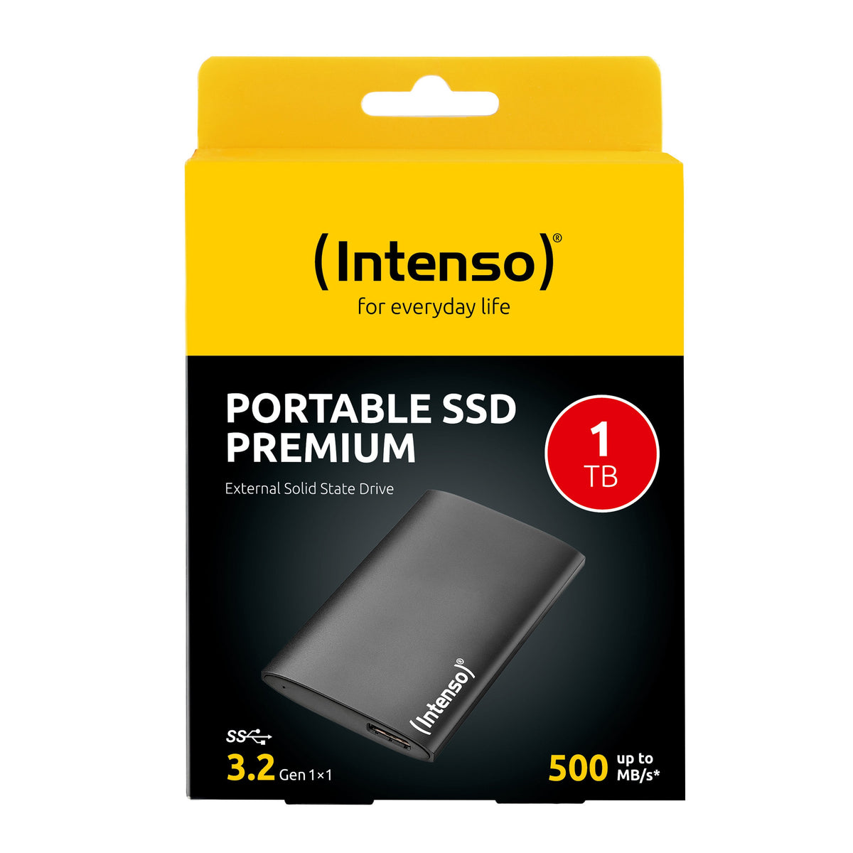 EAN 4034303035007 - Intenso 3823461 unidad externa de estado sólido 1 TB USB tipo A 3.2 Gen 1 (3.1 Gen 1) Negro imagen 2