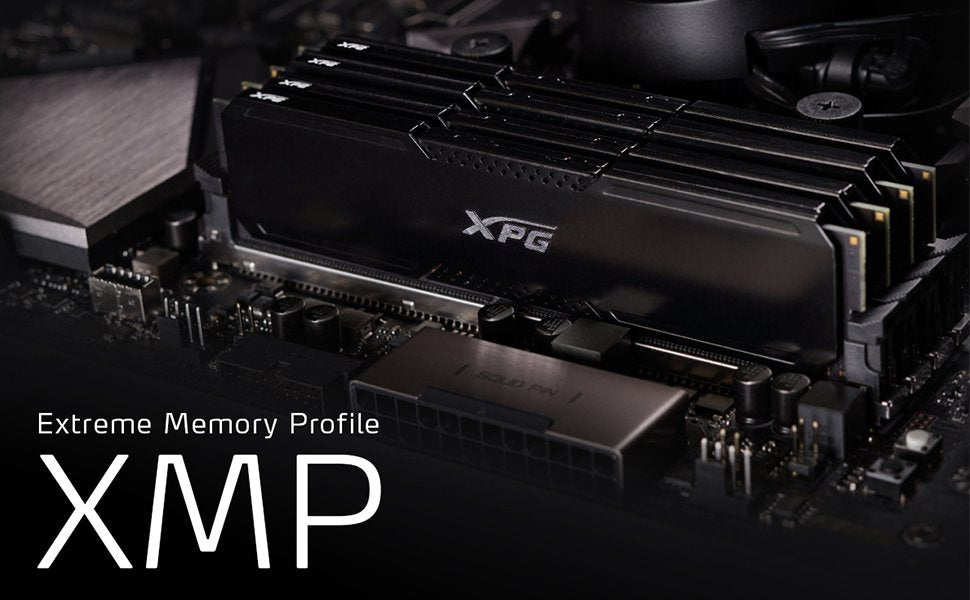 Memoria  Adata Dimm 64 Gb Ddr4-3200 (2x 32 Gb) Dual-Kit (Negro, Ax4u320032g16a-Dcbk20, Xpg Gammix D20, Intel Xmp) Ax4u320032g16a-Dcbk20
