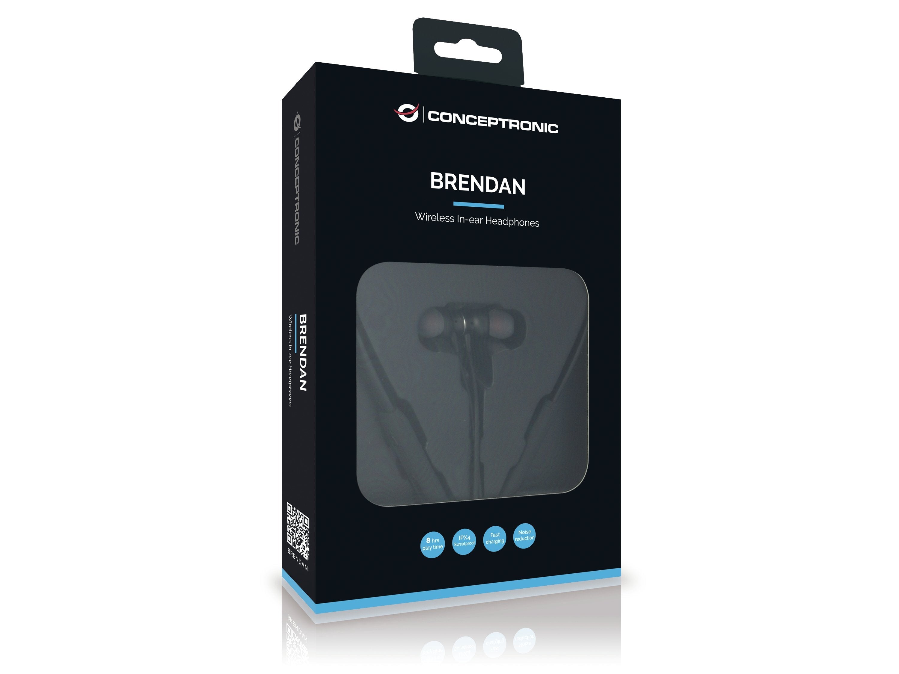 Conceptronic Auricular Bt In-Ear-Deportivos  Negro