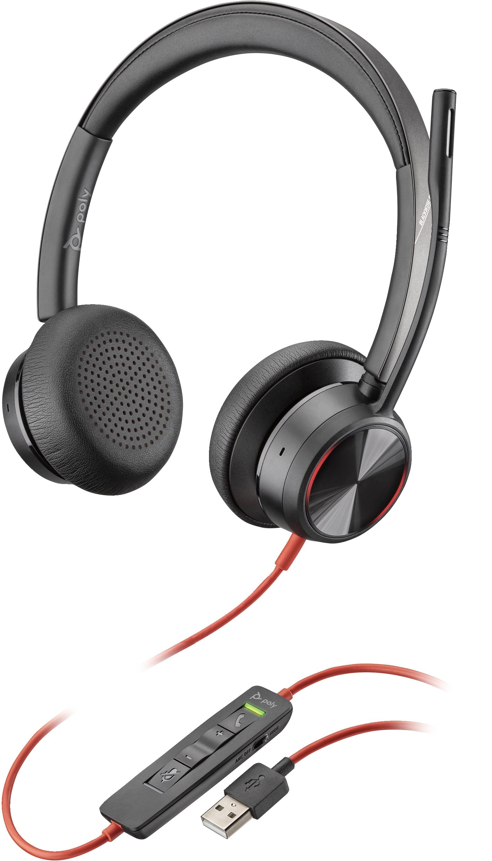 EAN 0197029536587 - Poly Blackwire 8225 USB-A Headset Alámbrico Diadema Oficina/Centro de llamadas USB tipo A Negro imagen 4