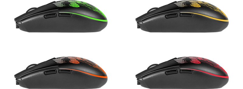 Ratón  Defender Beta Gm-707l  Juego Mano Derecha Rf Inalámbrico Óptico 1600 Dpi