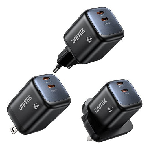 EAN 4894160060280 - UNITEK P1129ABK01-EU cargador de dispositivo móvil Universal Negro Corriente alterna Carga rápida Interio imagen 1