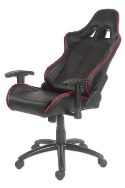 Lc-Power Lc-Gc-1 Silla Para Videojuegos Silla Para Videojuegos De Pc Negro, Rojo
