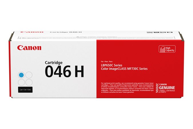 Toner Original Canon 046 H Gran Capacidad Cian Para Imageclass Lbp654, Mf731, Mf735, I-Sensys Lbp653, Lbp654, Mf732, Mf734, Mf735