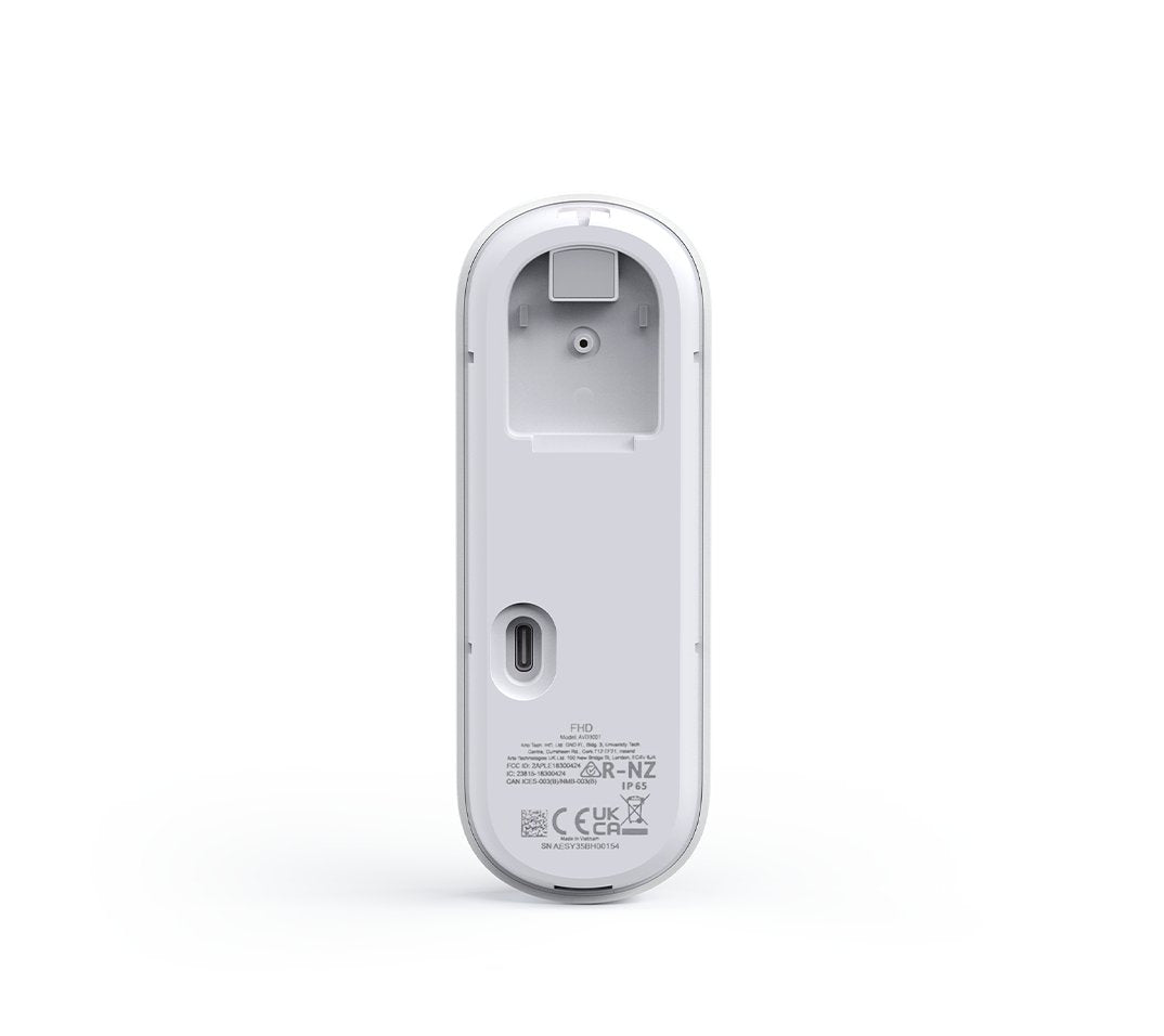 Timbre Con Vídeo Arlo Essential 2 Fhd Blanco/Negro, Fhd, Wifi Avd3001-100eus