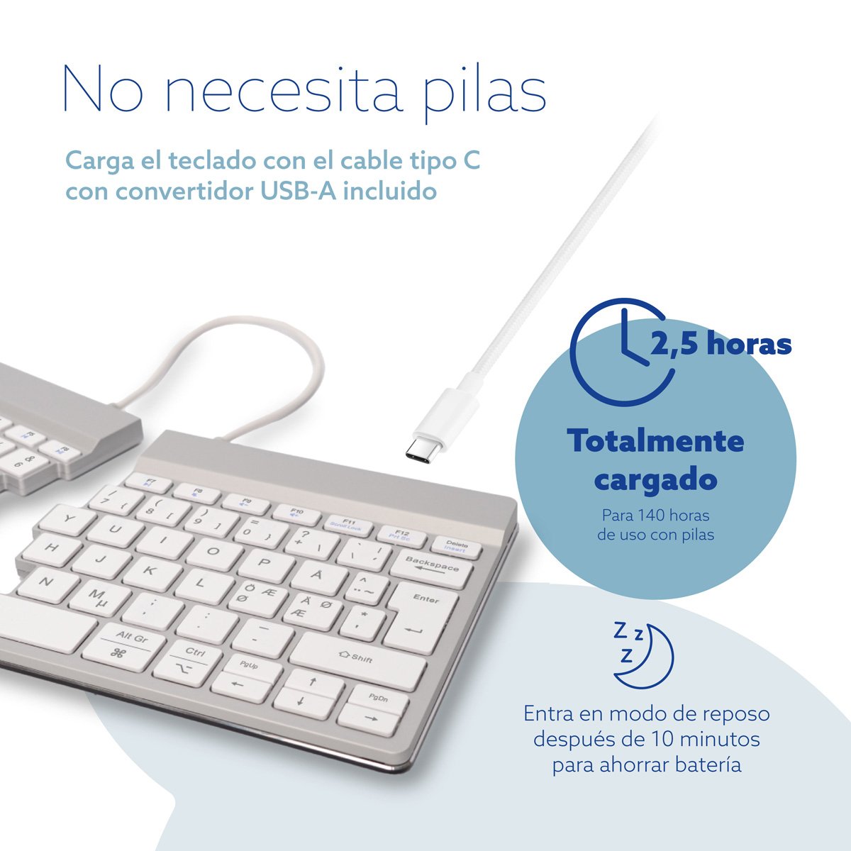 EAN 8719274492146 - R-Go Tools RGOSBNDWLWH teclado Oficina Nórdico imagen 16