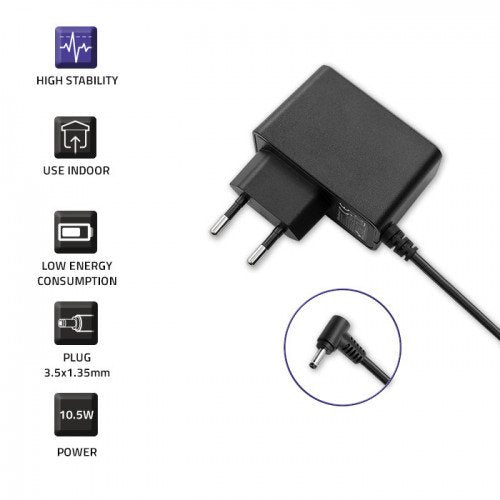 Cargador Qoltec 10.5w | 5v | 2.1a | 3,5*1,35