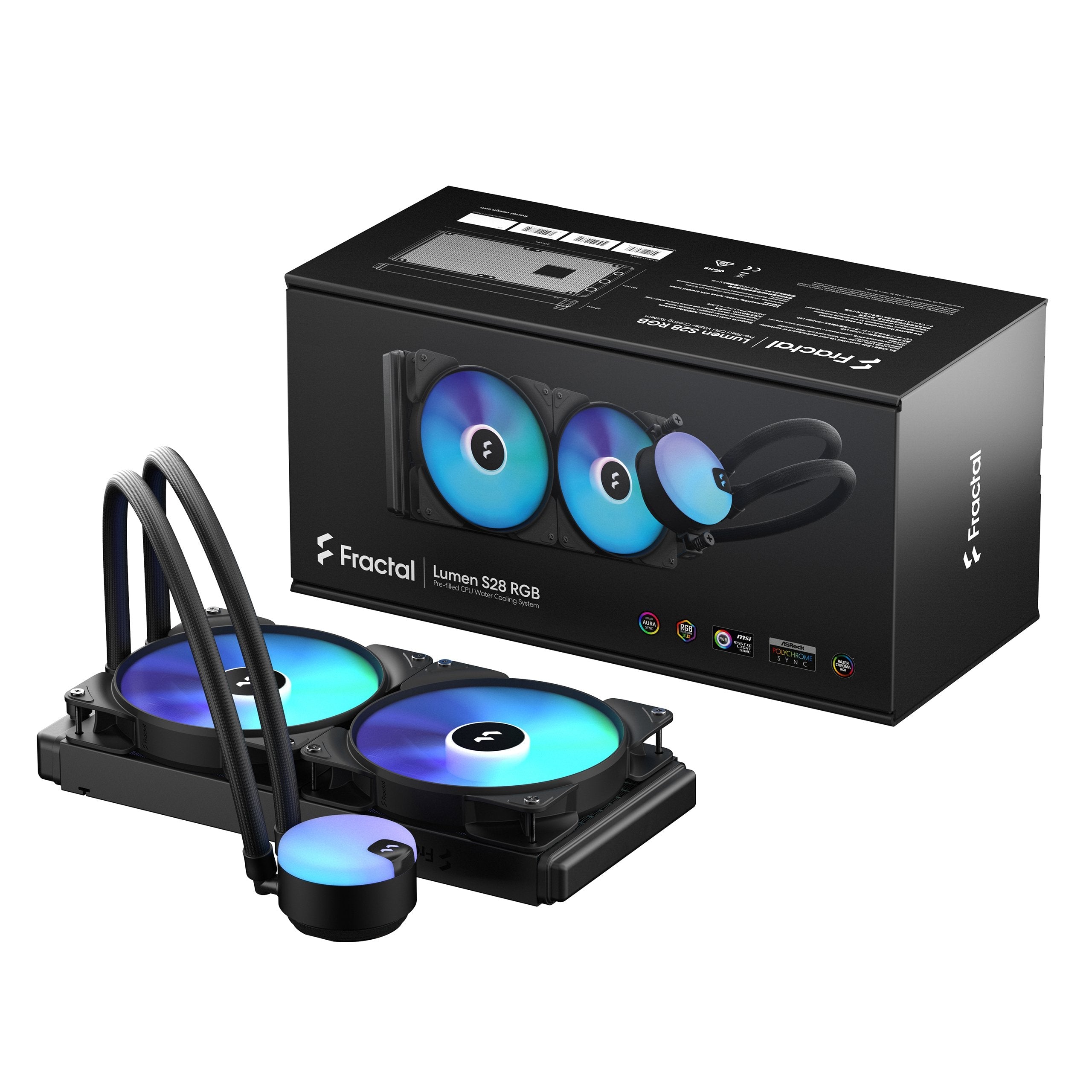 EAN 7340172705949 - Fractal Design Lumen S28 v2 RGB Procesador Sistema de refrigeración líquida todo en uno 14 cm Negro 1 pie imagen 7
