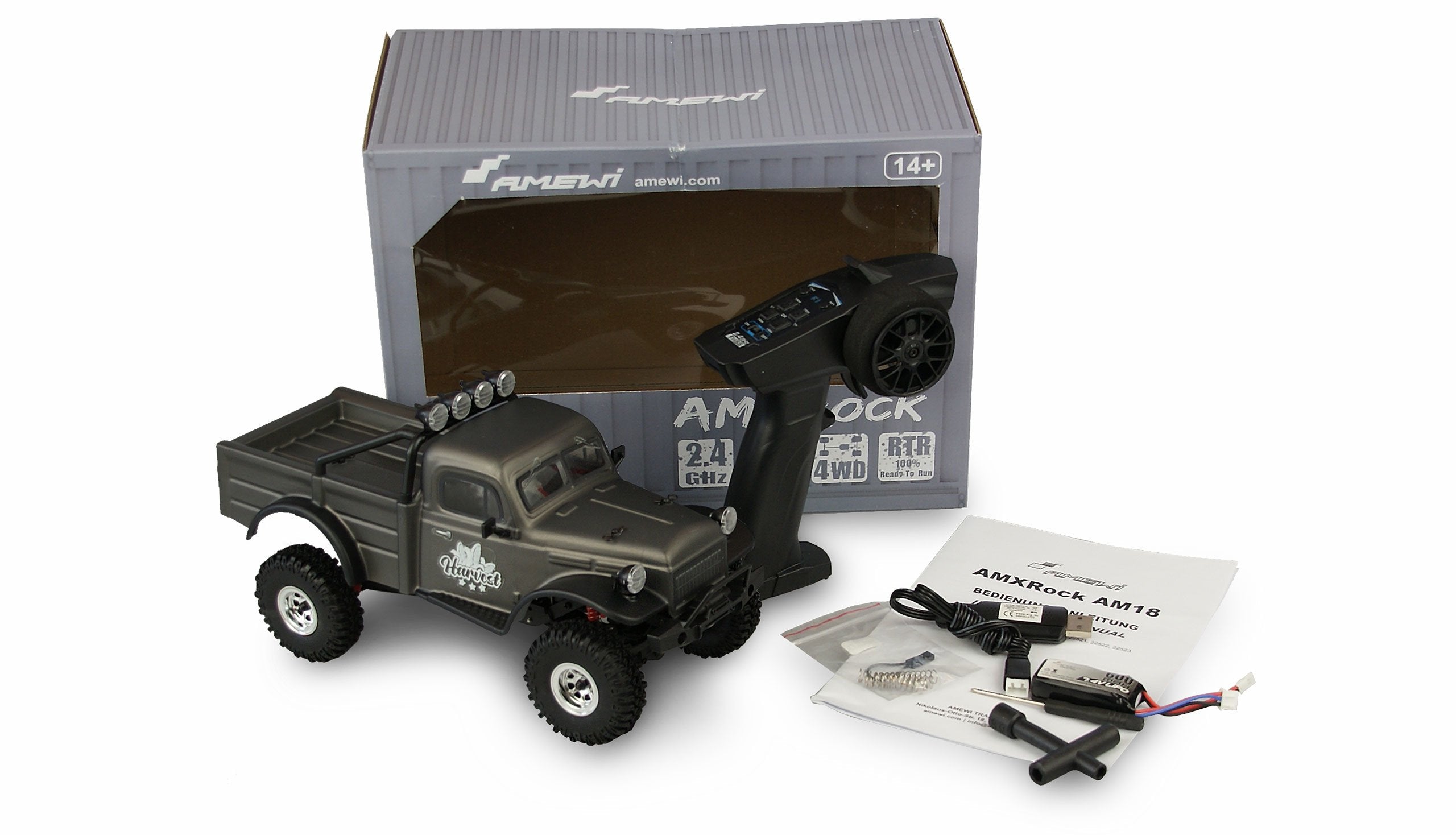 EAN 4260677953825 - Amewi AMXRock AM18 Harvest modelo controlado por radio Camión oruga Motor eléctrico 1:18 imagen 2